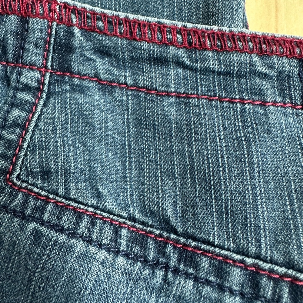 Vintage Y2K Express Blue Jeans with Red Stitching - Picture 7 of 7